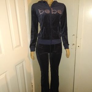 Fashion Navy Blue Sweat Pants Set